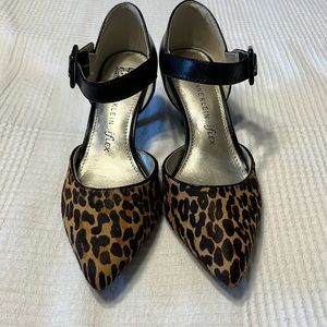 Anne Klein iflex leopard print ankle strap dress shoes. 6.5 new with tag